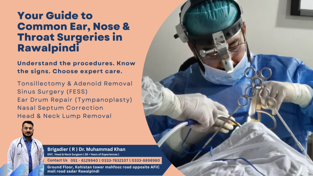 Your Guide to Common Ear, Nose & Throat Surgeries in Rawalpindi