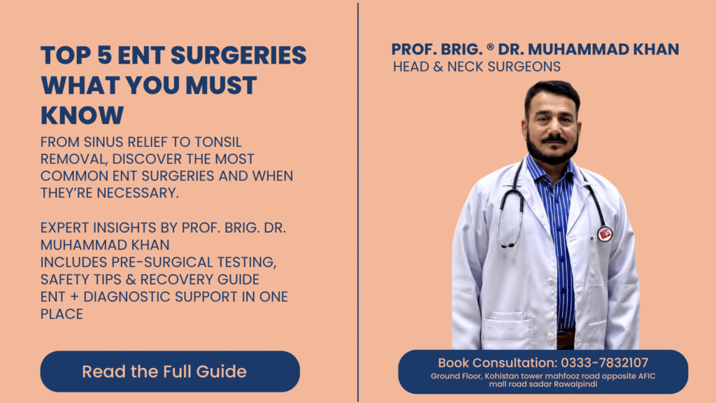 Top 5 ENT Surgeries and What You Need to Know