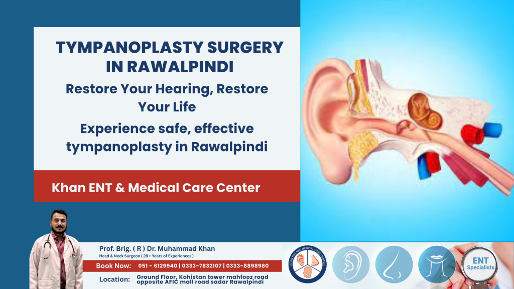 Tympanoplasty in Rawalpindi – Repairing Eardrum Holes & Restoring Hearing Naturally - Prof Dr Brig (R) Muhammad Khan