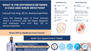 What is the difference between a cold and sinus infection