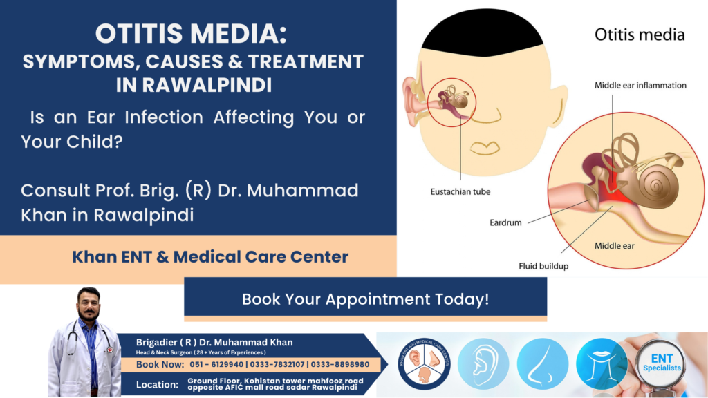 Otitis Media Symptoms, Causes & Treatment in Rawalpindi