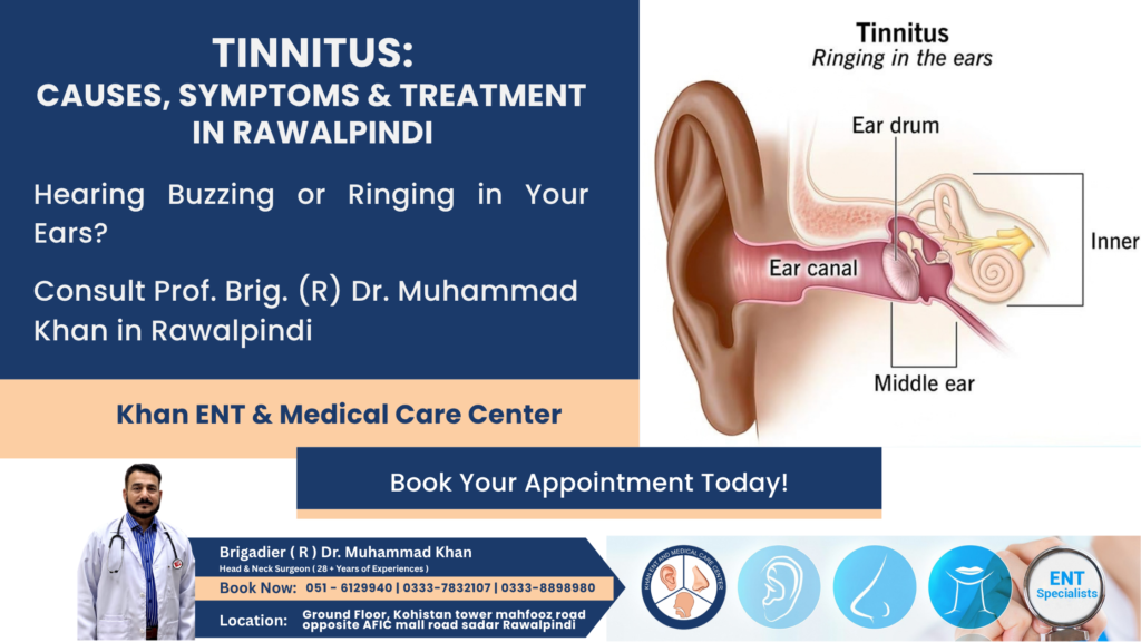 Tinnitus Causes, Symptoms & Treatment Options in Rawalpindi